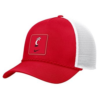 Men's Nike Red Cincinnati Bearcats 2026 On-Field Rope Adjustable Trucker Hat