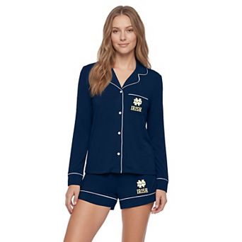 Women's Profile Navy Notre Dame Fighting Irish Plus Size Concepts Pajama Set