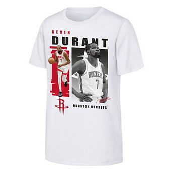 Youth Outerstuff Kevin Durant White Houston Rockets Highlights T-Shirt