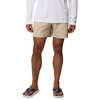 Men's Columbia Natural Alabama Crimson Tide PFG Terminal Roamer™ Omni-Shade™ Stretch Shorts