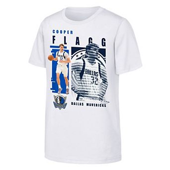 Youth Outerstuff Cooper Flagg White Dallas Mavericks Highlights T-Shirt