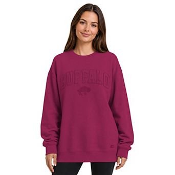 Women's Starter Maroon Buffalo Bills Athleisure Oversized Fleece Sweatshirt