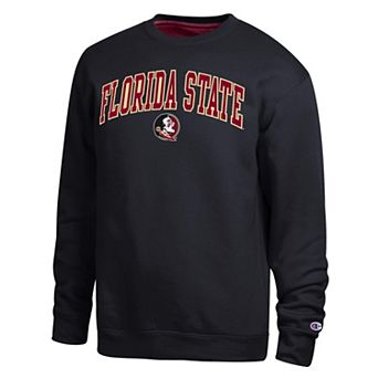 Men's Champion Black Florida State Seminoles Arch Sweatshirt
