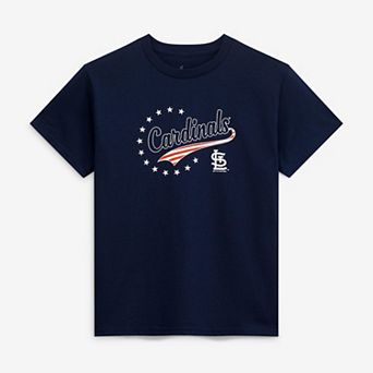 Youth Soft as a Grape Navy St. Louis Cardinals Americana T-Shirt