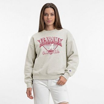 Women's Champion Oatmeal Alabama Crimson Tide All-Star Weave Sweatshirt