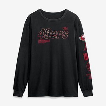 Men's Fanatics Black San Francisco 49ers Checkdown Pass Long Sleeve T-Shirt