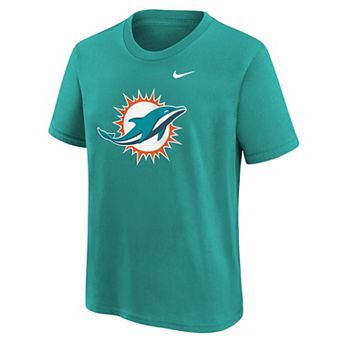 Youth Nike Aqua Miami Dolphins Logo T-Shirt
