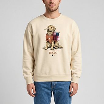 Unisex Uscape Apparel Cream Texas Longhorns Americana Good Boy Ribbed Premium Sweatshirt