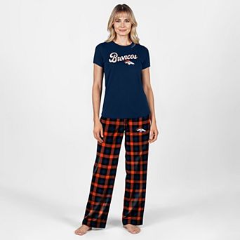 Women's Concepts Sport Navy Denver Broncos Highland Sleep Set