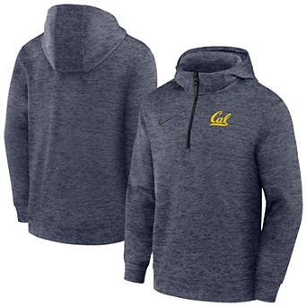 Men's Nike Navy Cal Bears Coaches Dri-FIT Half-Zip Hoodie