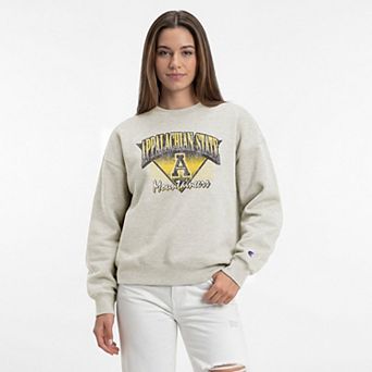 Women's Champion Oatmeal Appalachian State Mountaineers All-Star Weave Sweatshirt