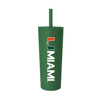 Miami Hurricanes 24oz. No Spill Straw Tumbler