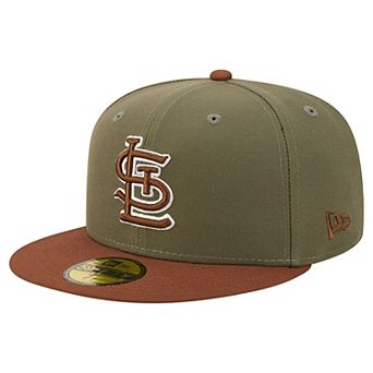 Men's New Era Olive/Brown St. Louis Cardinals Color Pack 59FIFTY Fitted Hat