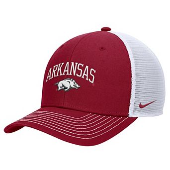 Men's Nike Cardinal Arkansas Razorbacks Rise Adjustable Trucker Hat
