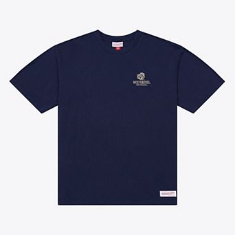 Men's Mitchell & Ness Navy Michigan Wolverines Core Icon T-Shirt