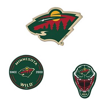 WinCraft Minnesota Wild 3-Pack Premium Fridge Magnet Set