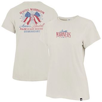 Women's '47 Cream Seattle Mariners Bow Burst Frankie T-Shirt