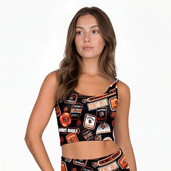Women's Concepts Sport Black Cincinnati Bengals Grady Allover Print Bralette