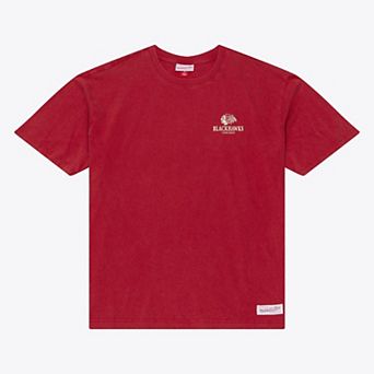 Men's Mitchell & Ness Scarlet Chicago Blackhawks Core Essentials T-Shirt