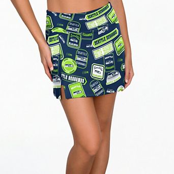 Women's Concepts Sport College Navy Seattle Seahawks Grady Sleep Skort