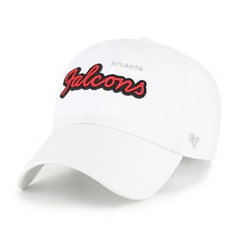 Women's '47 White Atlanta Falcons Trendy Script Clean Up Adjustable Hat