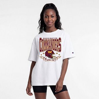 Women's Champion White Washington Commanders Oversized T-Shirt