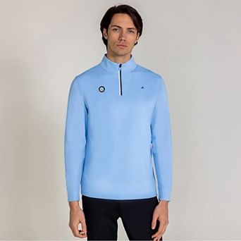 Men's Redvanly Light Blue Seattle Mariners Fleet Quarter-Zip Top