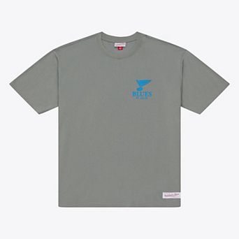 Men's Mitchell & Ness Gray St. Louis Blues Core Essentials T-Shirt
