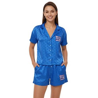 Women's Concepts Sport Royal New York Giants Wink Dot Satin Jacquard Sleep Set