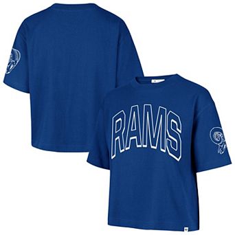 Women's '47 Royal Los Angeles Rams Call Out Reed City T-Shirt