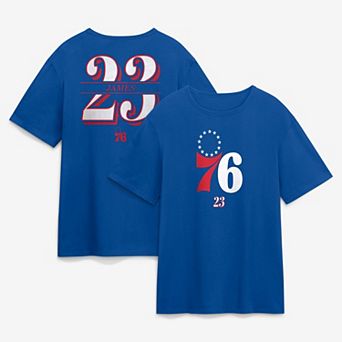 Men's Fanatics LeBron James Royal Philadelphia 76ers In The Paint Name & Number T-Shirt
