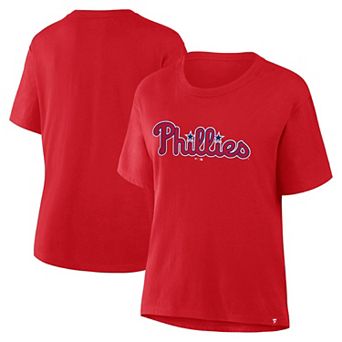 Women's Fanatics Red Philadelphia Phillies Club Legacy T-Shirt
