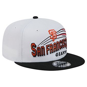 Men's New Era White San Francisco Giants Retro Sweep 9FIFTY Snapback Hat
