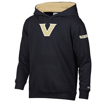 Youth Champion Black/Gold Vanderbilt Commodores Volume Fleece Hoodie