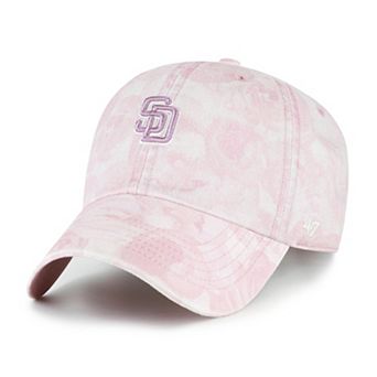 Women's '47 Pink San Diego Padres Gardenia Clean Up Adjustable Hat