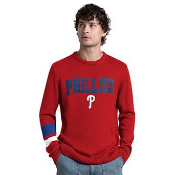 Men's Starter Red Philadelphia Phillies Retro Bowl Sweater