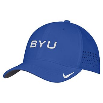 Men's Nike Royal BYU Cougars 2026 On-Field AeroBill SwooshFlex Dri-FIT Hat