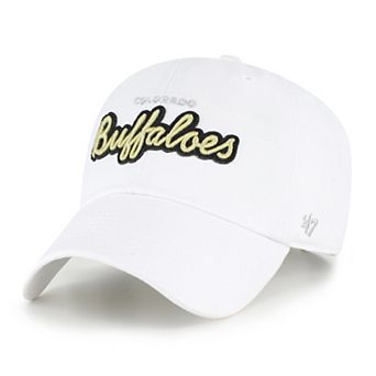 Women's '47 White Colorado Buffaloes Trendy Script Clean Up Adjustable Hat