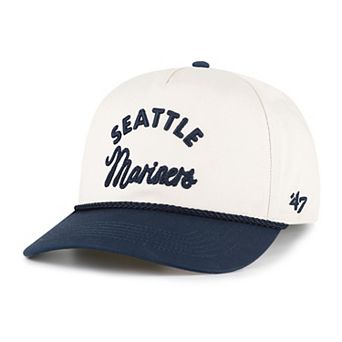 Men's '47 Natural/Navy Seattle Mariners Rope Script Hitch Adjustable Hat