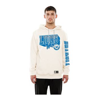 Men's New Era Cream Detroit Lions Dune Dust Hoodie