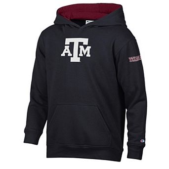 Youth Champion Black/Maroon Texas A&M Aggies Volume Fleece Hoodie