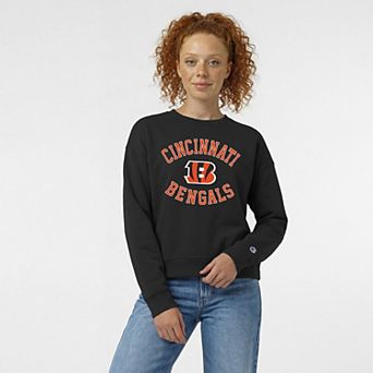 Women's Champion Black Cincinnati Bengals Heart & Soul Powerblend Sweatshirt