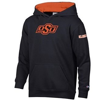 Youth Champion Black Oklahoma State Cowboys Fleece Hoodie