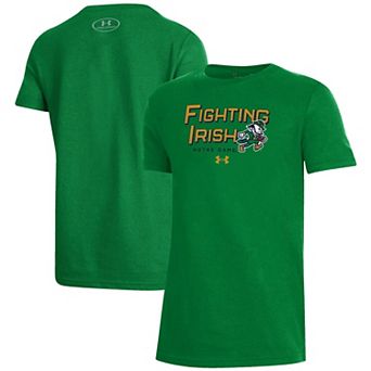 Youth Under Armour Kelly Green Notre Dame Fighting Irish Irish Wear Green Performance T-Shirt