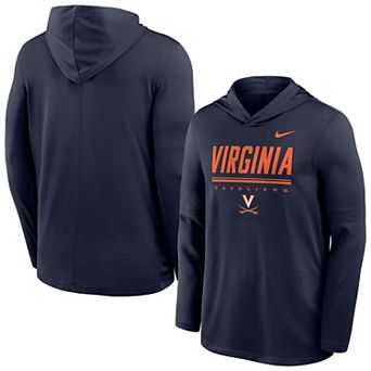 Men's Nike Navy Virginia Cavaliers 2026 Sideline Dri-FIT Lightweight Hooded Top