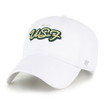 Women's '47 White South Florida Bulls Trendy Script Clean Up Adjustable Hat