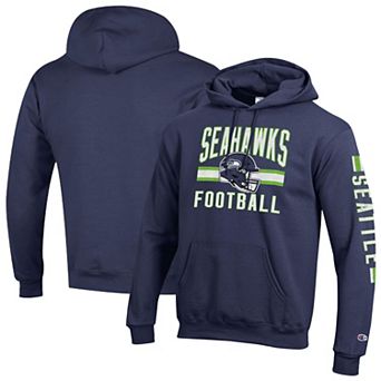 Men's Champion College Navy Seattle Seahawks Powerblend Hoodie
