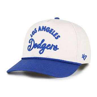 Men's '47 Natural/Royal Los Angeles Dodgers Rope Script Hitch Adjustable Hat