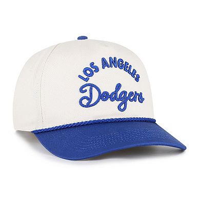 Men's '47 Natural/Royal Los Angeles Dodgers Rope Script Hitch Adjustable Hat