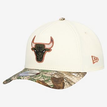 Men's New Era Cream Chicago Bulls Realtree Chrome Two-Tone 9FORTY A-Frame Adjustable Hat